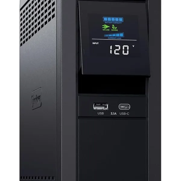 CyberPower CP1500PFCLCD 1500VA/1000W Pure Sine Wave Uninterruptible Power Supply (UPS)