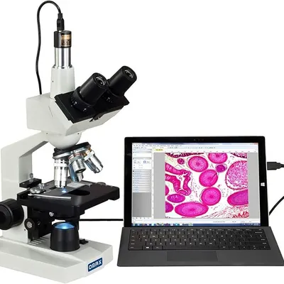 OMAX M83EZ-C02 Trinocular Compound LED Microscope 40X-2500X