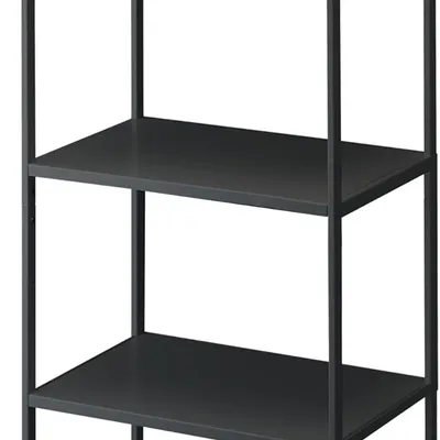 Yamazaki Home Tower Kitchen Appliance Storage Rack Metal Shelving Unit - Standing Organizer Heavy Duty Shelves, 170 cm - Steel