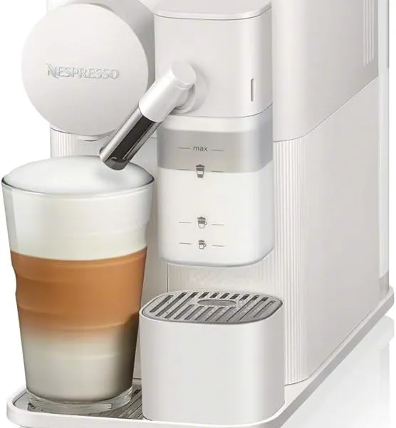 Nespresso Lattissima One Single Serve Coffee and Espresso Machine by De'Longhi, Porcelain White