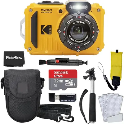 Kodak PIXPRO WPZ2 Rugged Waterproof Digital Camera 16MP 1080p Bundle