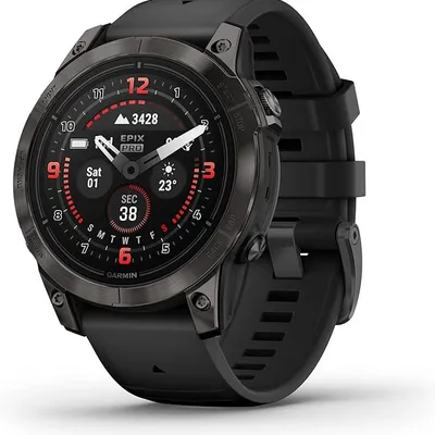 Garmin epix Pro (Gen 2) Sapphire Edition, 47mm, High Performance Smartwatch, Advanced Training Technology, Built-in Flashlight, Black