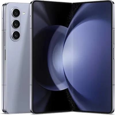 Samsung Galaxy Z Fold5 AI Phone, 256GB Unlocked Android Smartphone, Big 7.6” Screen for Streaming, Gaming, Dual App View, One-Hand Control, Hands-Free Use, US Version, 2023, ICY Blue
