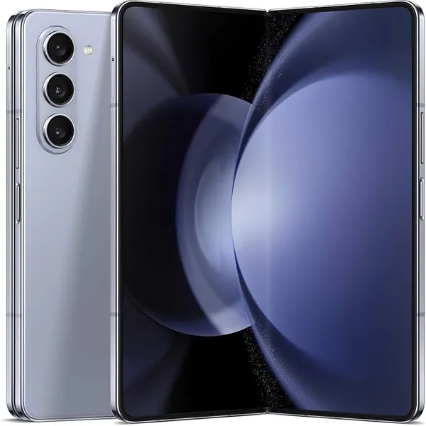 Samsung Galaxy Z Fold5 AI Phone, 256GB Unlocked Android Smartphone, Big 7.6” Screen for Streaming, Gaming, Dual App View, One-Hand Control, Hands-Free Use, US Version, 2023, ICY Blue