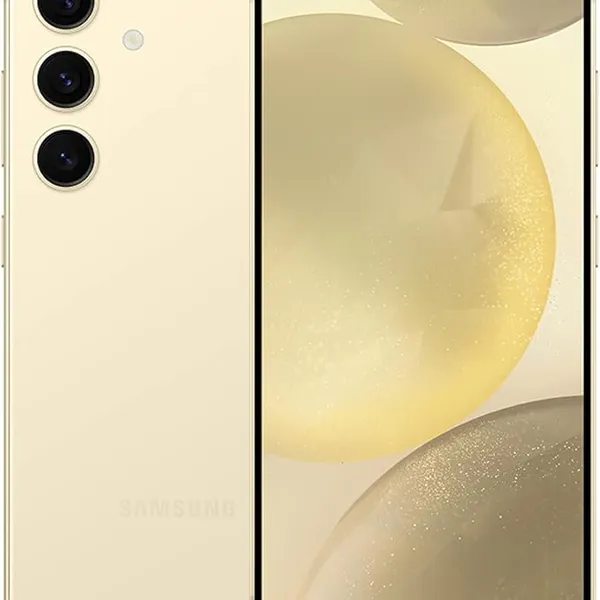 SAMSUNG Galaxy S24 Cell Phone, 256GB AI Smartphone, Unlocked Android, 50MP Camera, Fastest Processor, Long Battery Life, US Version, 2024, Amber Yellow