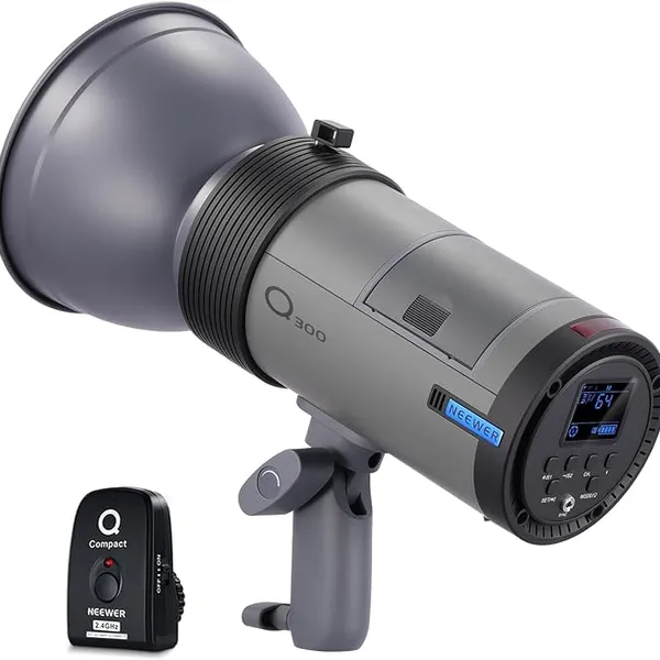 NEEWER Q300 300Ws Portable Outdoor Studio Flash with Wireless Trigger