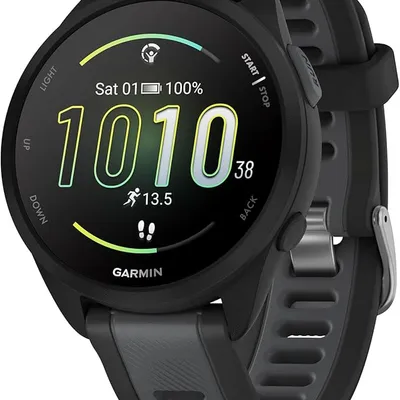 Garmin Forerunner® 165 Music, Running Smartwatch, Colorful AMOLED Display, Training Metrics and Recovery Insights, Music on Your Wrist, Black