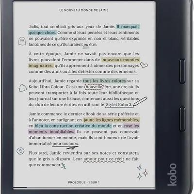 Kobo Libra Colour 7” E Ink Kaleido 3 eReader with IPX8 Waterproofing