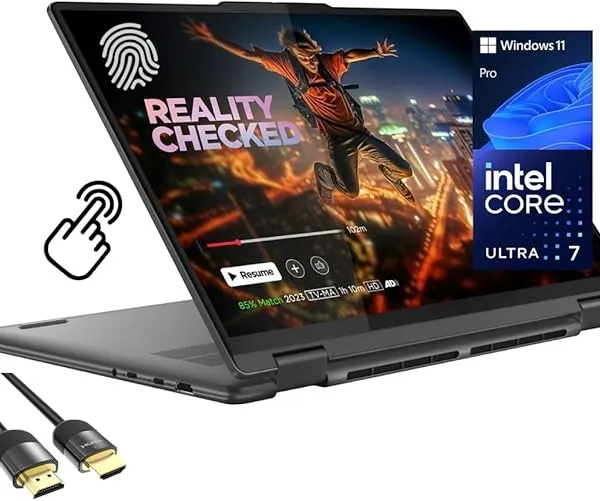 Lenovo Yoga 7i 2-in-1 Laptop, 16" 2K Touchscreen Display, Core Ultra 7 155U, 16GB DDR5, 1TB PCIe SSD, Wi-Fi 6E, Backlit KB, FP Reader, TB 4, Webcam, Keypad, US Version KB, PDG HDMI, Win 11 Pro