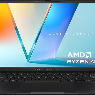 ASUS Vivobook S 14, Next-Level AI PC, 14" 3K OLED Thin and Light Laptop, AMD Ryzen AI 9 365 Processor, 24GB RAM, 1TB SSD, Copilot Key, WiFi 6E, Neutral Black, M5406WA-DH71-CB
