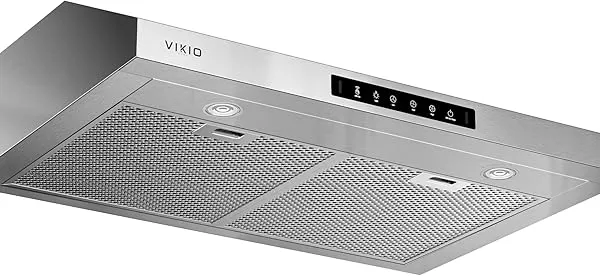VIKIO HOME Range Hood 30 Inch Under Cabinet, 900CFM Stainless Steel Kitchen Stove Vent Hood, Touch/Gesture Control, 3 Speed Exhaust Fan, LED Lights, Reusable 5-Layer Aluminum Filters