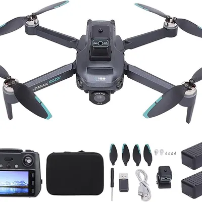 ASHATA 4K HD Dual Camera RC Quadcopter Drone with Brushless Motor Propulsion