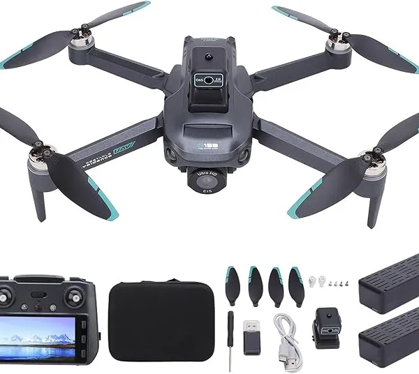 ASHATA 4K HD Dual Camera RC Quadcopter Drone with Brushless Motor Propulsion