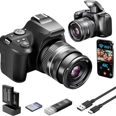 OIEXI 4K 64MP Digital Vlogging Camera with 10X Optical Zoom
