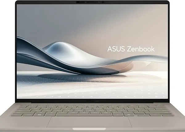 ASUS Zenbook A14; Copilot+ PC, Ultrathin Laptop, 14” WUXGA OLED, Snapdragon X Processor, 16 GB Memory, 512GB SSD, Wi-Fi 6E, Zabriskie Beige, UX3407QA-DS52-CA