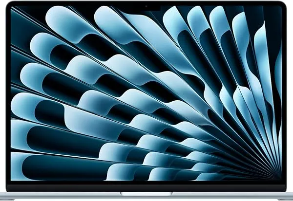 Apple 2025 MacBook Air 15-inch Laptop with M4 chip: Built for Apple Intelligence, 24GB Unified Memory, 512GB SSD Storage, Touch ID; Sky Blue - English Keyboard