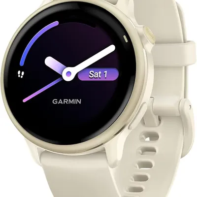 Garmin vívoactive® 6, Health and Fitness GPS Smartwatch, AMOLED Display, Up to 11 Days of Battery, Lunar Gold with Bone Band