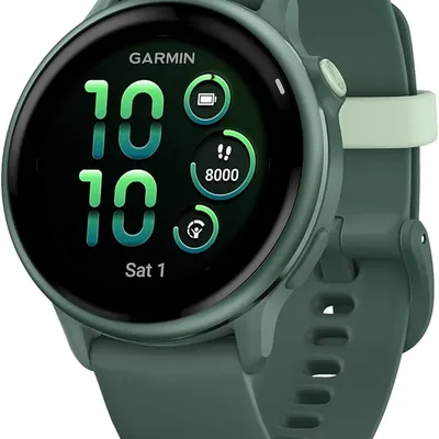 Garmin vívoactive® 6, Health and Fitness GPS Smartwatch, AMOLED Display, Up to 11 Days of Battery, Metallic Jasper Green with Jasper Green Band