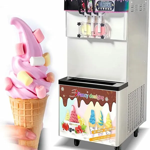 Commercial Ce Etl Certificate 2+1 Mixed Flavor Frozen Yogurt Soft Serve Ice Cream Machine, Yogurt Ice Cream Maker