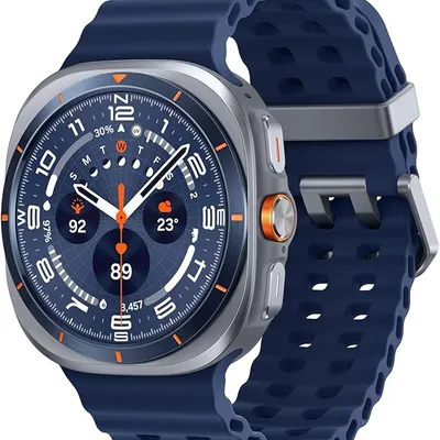 Samsung Galaxy Watch Ultra Smartwatch - 2025 Version, 47mm, Titanium Blue, LTE (CAD Version & Warranty) - Durable Titanium Casing, Cushion Design, Quick Button, AI-Powered Health Monitoring