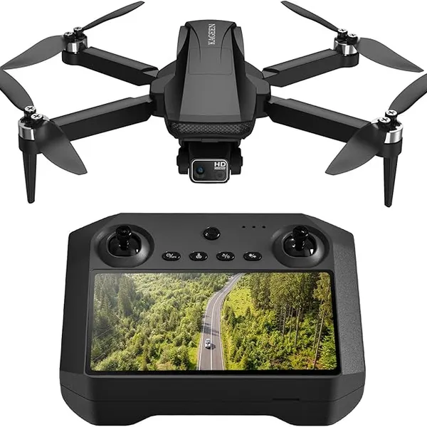 KAGEEN Q5 GPS Drone, 4K Camera with 3-Axis Gimbal and 5.5-inch Smart Controller