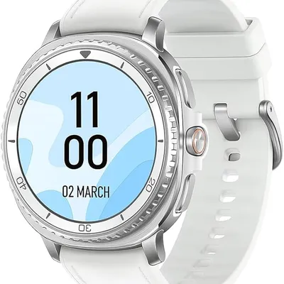 Samsung Galaxy Watch8 Classic Smartwatch, 46mm, Bluetooth (CAD Version) - AI Assistant (Gemini), Sleep Coaching, Fitness Tracking (White)