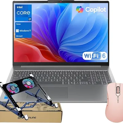 Lenovo IdeaPad Slim 3 Business Laptop, 15.6" FHD, AMD Ryzen 7 5825U, 16GB RAM, 1TB SSD, Wi-Fi 6, Webcam, Backlit, W11H, Thin & Light, Copilot & AI Productivity, Bundle with ADATA 512GB External SSD