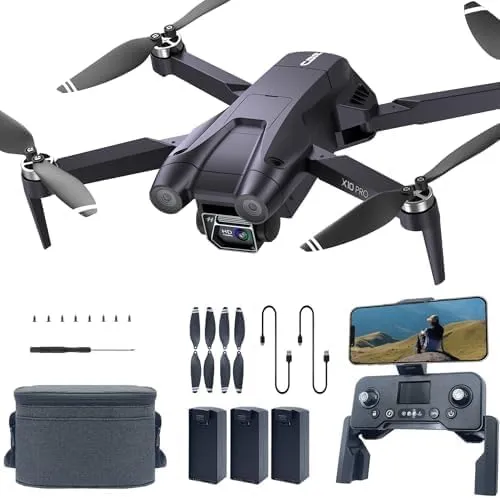 CHUBORY X10 Pro 4K UHD GPS Brushless Drone with 90-Minute Flight Time