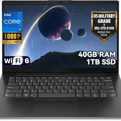 Lenovo V14 Gen 4 14" FHD Business Laptop, Intel Core i7-13620H, 40GB RAM 1TB SSD, Wi-Fi 6, Windows 11 Home, Dolby Audio, for Professional and Personal Productivity