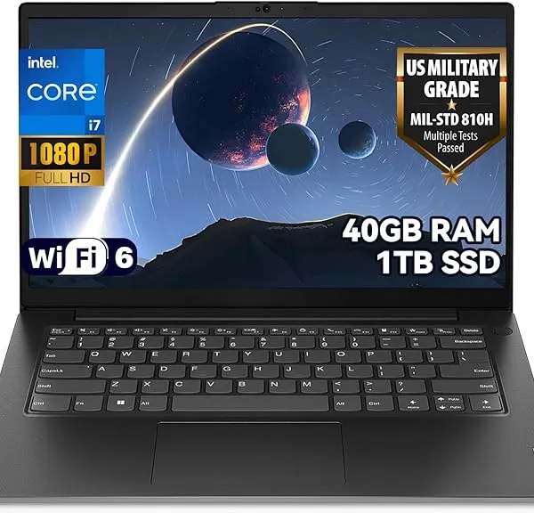 Lenovo V14 Gen 4 14" FHD Business Laptop, Intel Core i7-13620H, 40GB RAM 1TB SSD, Wi-Fi 6, Windows 11 Home, Dolby Audio, for Professional and Personal Productivity