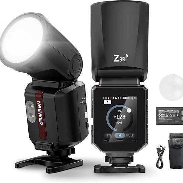 NEEWER Z3R-C 100Ws TTL Round Head Speedlite with 3000mAh Battery