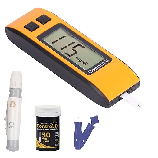 Control D Blood Glucose Monitoring System with 50 Test Strips