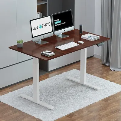 JIN OFFICE Zenith Electric Height Adjustable Standing Desk