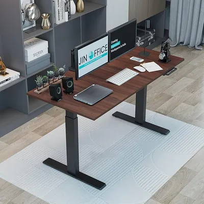 JIN OFFICE Titan Premium Dual Motor 3-Stage Electric Height Adjustable Desk