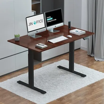 JIN OFFICE Zenith Electric Height Adjustable Standing Desk
