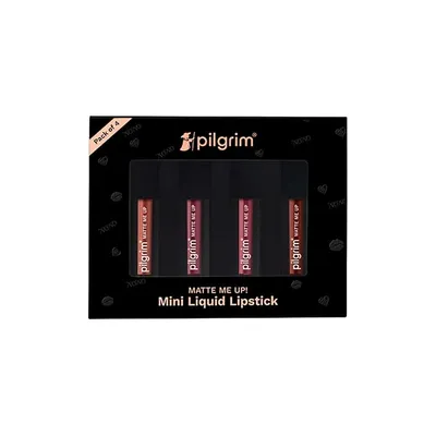 Pilgrim Nude Temptation Mini Liquid Matte Lipstick 4 in 1 Pack