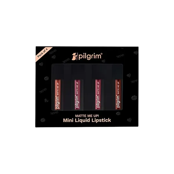 Pilgrim Nude Temptation Mini Liquid Matte Lipstick 4 in 1 Pack