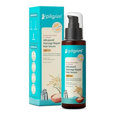 Pilgrim Korean Rice Water & Collagen Advanced Damage Repair Hair Serum SPF 35