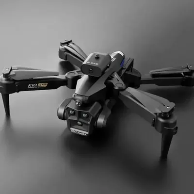 4K Ultra HD Triple Camera Drone – 4-Way Obstacle Avoidance, Foldable Quadcopter Drone