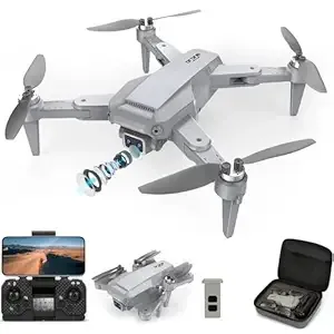 GPS Drone with 4k UHD Dual Camera, 50x Zoom, 1200m RC Distance, Foldable FPV Quadcopter