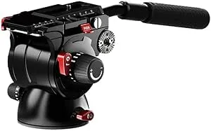 IFOOTAGE Komodo K7 Fluid Tripod Head, Heavyweight Fluid Video Head with Flat Base and Sliding Plate for Quick Connection to The Camera, Used for Professional Photography,Vlogging and Video Production