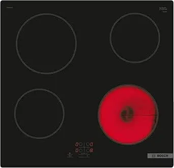 Bosch Home & Kitchen Appliances Bosch PKE61RAA8B Electric hob, 60 cm, Black, Serie 2, Built in