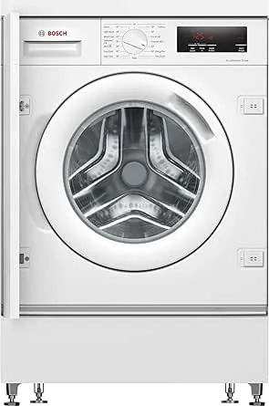 Bosch Home & Kitchen Appliances Bosch WIW28502GB Built in Washing Machine with 8kg Capacity, 5 Year Warranty (T&Cs apply), SpeedPerfect, ActiveWater Plus, EcoSilence Drive, 1400rpm, White, Serie 8