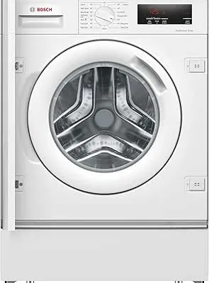 Bosch Home & Kitchen Appliances Bosch WIW28502GB Built in Washing Machine with 8kg Capacity, 5 Year Warranty (T&Cs apply), SpeedPerfect, ActiveWater Plus, EcoSilence Drive, 1400rpm, White, Serie 8