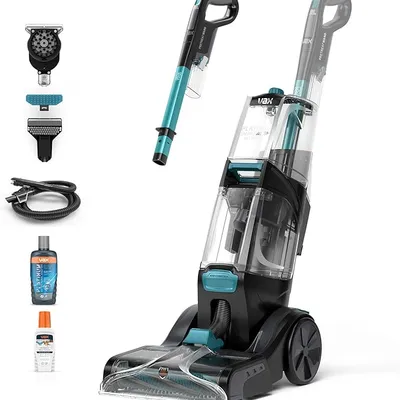 Vax Platinum SmartWash Pet-Design Carpet Cleaner Machine, Rug, Upholstery, Car, Stair Upright Shampooer Washer, Handheld Spot Cleaning, SpinScrub and Wash Tools, Solution, 1200W, 8.9kg, CDCW-SWXP,Grey