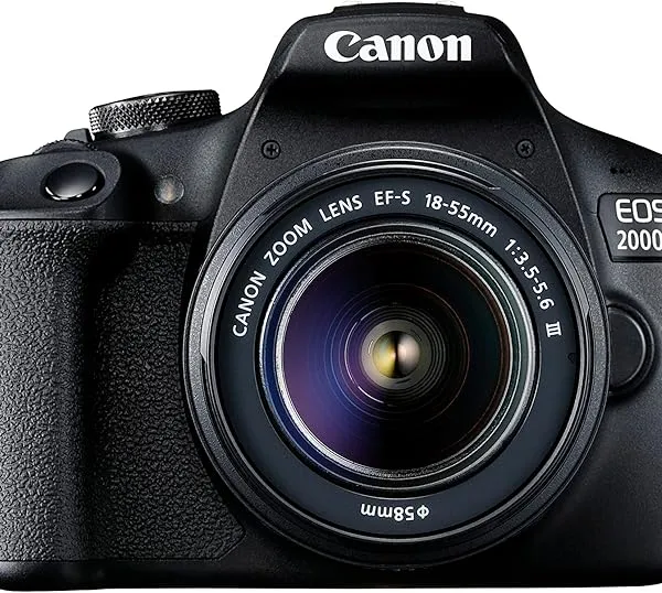 Canon EOS 2000D DSLR Camera with EF-S 18-55mm III Lens Kit