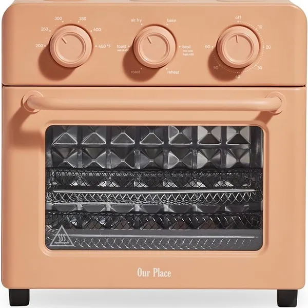 Our Place Wonder Oven | 6-in-1 Air Fryer & Toaster Oven with Steam Infusion | Compact, Countertop Friendly, Fast Preheat, Multifunctional | Air Fry, Toast, Roast, Bake, Reheat & Broil | Spice