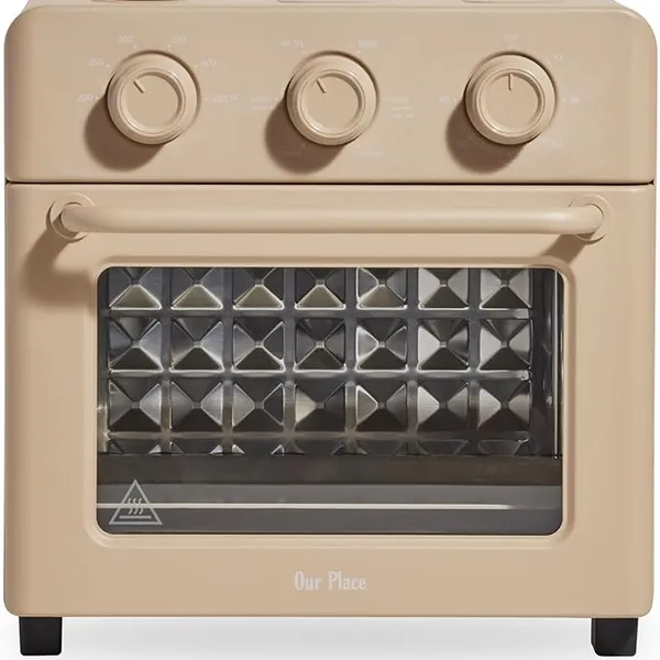 Our Place Wonder Oven | 6-in-1 Air Fryer & Toaster Oven with Steam Infusion | Compact, Countertop Friendly, Fast Preheat, Multifunctional | Air Fry, Toast, Roast, Bake, Reheat & Broil | Steam