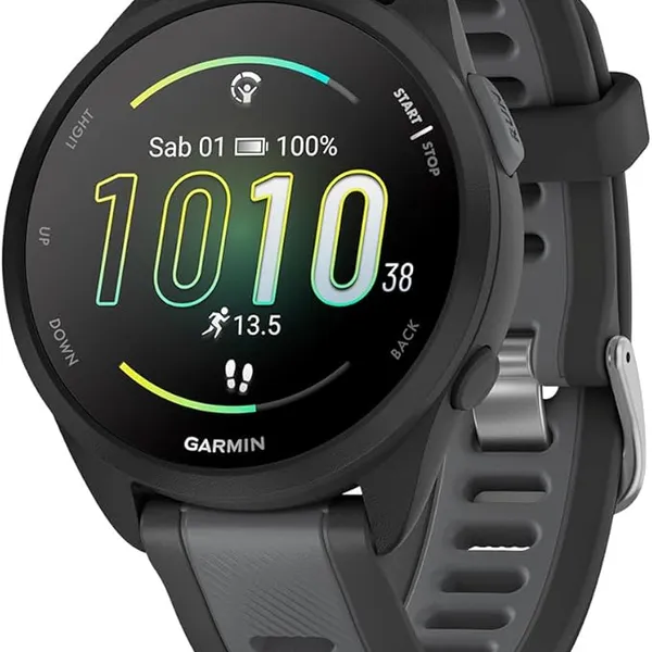 Garmin Forerunner 165 GPS Running Smartwatch, 43mm AMOLED Display