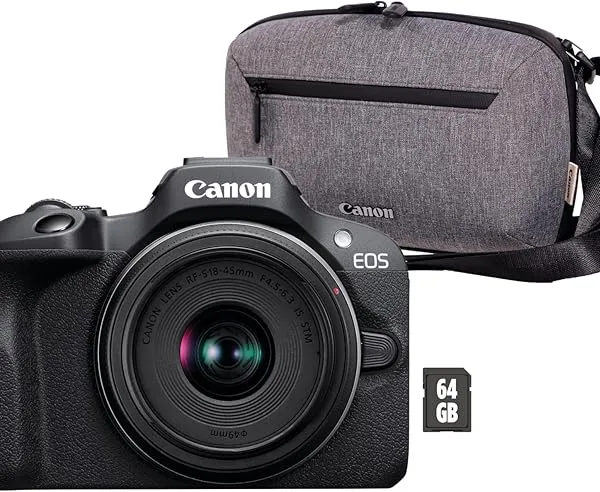 Canon EOS R100 Mirrorless Camera + RF-S 18-45mm Lens Kit